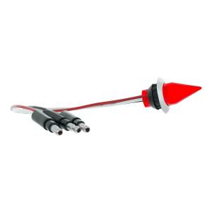 UNITED PACIFIC - UNITED PACIFIC - 34842 - LUZ MINI SPIKE DE 3/4" DE DOBLE FUNCIÓN DE 4 LED CON BISEL DE ACERO INOXIDABLE (LIQUIDACIÓN/MARCADOR) - LED ROJO/LENTE ROJA - Image 5
