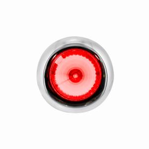 UNITED PACIFIC - UNITED PACIFIC - 34844 - LUZ MINI SPIKE DE 3/4" DE DOBLE FUNCIÓN DE 4 LED CON BISEL DE ACERO INOXIDABLE (LIQUIDACIÓN/MARCADOR) - LED ROJO/LENTE TRANSPARENTE - Image 3