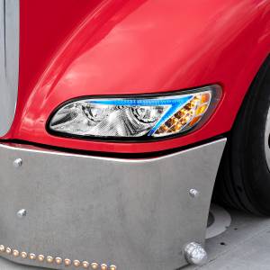 UNITED PACIFIC - UNITED PACIFIC - 34853 - FARO DELANTERO LED CROMADO CON BARRA DE LUCES DE POSICIÓN QUE CAMBIA DE COLOR PARA PETERBILT 386 (2005-2015) Y 387 (1999-2010) - CONDUCTOR - Image 15