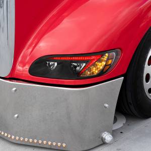 UNITED PACIFIC - UNITED PACIFIC - 34856 - FARO DELANTERO LED NEGRO CON BARRA DE LUCES DE POSICIÓN QUE CAMBIA DE COLOR PARA PETERBILT 386 (2005-2015) Y 387 (1999-2010) - PASAJERO - Image 16