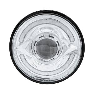 UNITED PACIFIC - 35887 - FARO LED ULTRALITICO REDONDO DE 5-3/4" CON BARRA DE LUCES DE DOBLE COLOR DE 60 LED, LED ÁMBAR Y BLANCO - LUZ DE CORTE