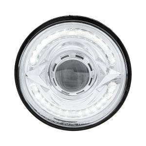 UNITED PACIFIC - UNITED PACIFIC - 35887 - FARO LED ULTRALITICO REDONDO DE 5-3/4" CON BARRA DE LUCES DE DOBLE COLOR DE 60 LED, LED ÁMBAR Y BLANCO - LUZ DE CORTE - Image 3