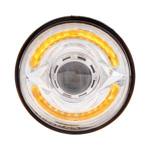 UNITED PACIFIC - UNITED PACIFIC - 35887 - FARO LED ULTRALITICO REDONDO DE 5-3/4" CON BARRA DE LUCES DE DOBLE COLOR DE 60 LED, LED ÁMBAR Y BLANCO - LUZ DE CORTE - Image 4