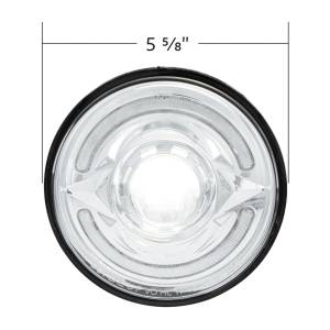 UNITED PACIFIC - UNITED PACIFIC - 35887 - FARO LED ULTRALITICO REDONDO DE 5-3/4" CON BARRA DE LUCES DE DOBLE COLOR DE 60 LED, LED ÁMBAR Y BLANCO - LUZ DE CORTE - Image 7