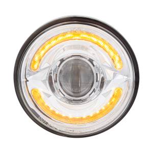 UNITED PACIFIC - UNITED PACIFIC - 35888 - FARO LED ULTRALITICO REDONDO DE 5-3/4" CON BARRA DE LUCES DE DOBLE COLOR DE 60 LED, LED ÁMBAR Y BLANCO - LUZ ALTA - Image 4