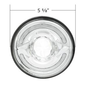 UNITED PACIFIC - UNITED PACIFIC - 35888 - FARO LED ULTRALITICO REDONDO DE 5-3/4" CON BARRA DE LUCES DE DOBLE COLOR DE 60 LED, LED ÁMBAR Y BLANCO - LUZ ALTA - Image 7