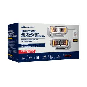 UNITED PACIFIC - UNITED PACIFIC - 35897 - CONJUNTO DE FAROS DE PROYECCIÓN "CROMADOS" DE 10 LED DE ALTA POTENCIA CON BRAZO DE MONTAJE Y POD LATERAL DE SEÑAL DE GIRO - LADO DEL CONDUCTOR - Image 11