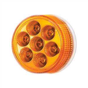 UNITED PACIFIC - UNITED PACIFIC - 35937 - LUZ FURY DOBLE REDONDA DE 7 LED DE 2" (LIQUIDACIÓN/MARCADOR) - LED ÁMBAR Y AZUL/LENTE TRANSPARENTE - Image 6
