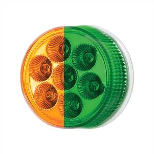 UNITED PACIFIC - UNITED PACIFIC - 35938 - LUZ FURY DOBLE REDONDA DE 7 LED DE 2" (LIQUIDACIÓN/MARCADOR) - LED ÁMBAR Y VERDE/LENTE TRANSPARENTE - Image 5