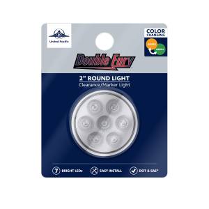 UNITED PACIFIC - UNITED PACIFIC - 35938 - LUZ FURY DOBLE REDONDA DE 7 LED DE 2" (LIQUIDACIÓN/MARCADOR) - LED ÁMBAR Y VERDE/LENTE TRANSPARENTE - Image 11
