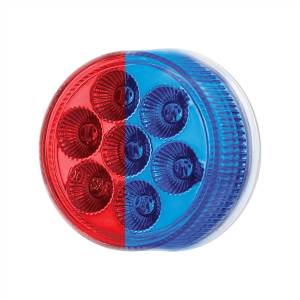 UNITED PACIFIC - UNITED PACIFIC - 35942 - LUZ FURY DOBLE REDONDA DE 7 LED DE 2" (LIQUIDACIÓN/MARCADOR) - LED ROJO Y AZUL/LENTE TRANSPARENTE - Image 5