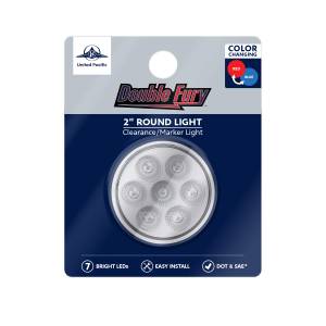 UNITED PACIFIC - UNITED PACIFIC - 35942 - LUZ FURY DOBLE REDONDA DE 7 LED DE 2" (LIQUIDACIÓN/MARCADOR) - LED ROJO Y AZUL/LENTE TRANSPARENTE - Image 11