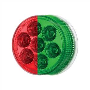 UNITED PACIFIC - UNITED PACIFIC - 35943 - LUZ FURY DOBLE REDONDA DE 7 LED DE 2" (LIQUIDACIÓN/MARCADOR) - LED ROJO Y VERDE/LENTE TRANSPARENTE - Image 5