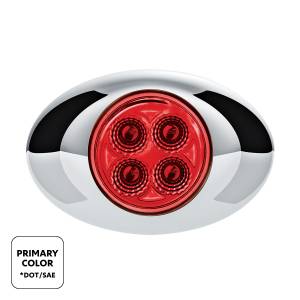 UNITED PACIFIC - UNITED PACIFIC - 36031 - LUZ FURY DOBLE DE 4 LED (LIQUIDACIÓN/MARCADOR) - LENTE ROJA Y AZUL/TRANSPARENTE - Image 2