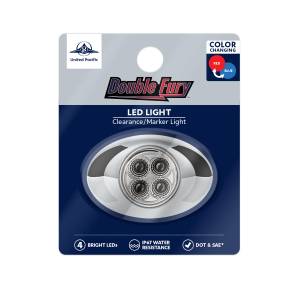 UNITED PACIFIC - UNITED PACIFIC - 36031 - LUZ FURY DOBLE DE 4 LED (LIQUIDACIÓN/MARCADOR) - LENTE ROJA Y AZUL/TRANSPARENTE - Image 10