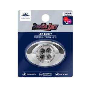 UNITED PACIFIC - UNITED PACIFIC - 36033 - LUZ FURY DOBLE DE 4 LED (LIQUIDACIÓN/MARCADOR) - LENTE ROJA Y PÚRPURA/TRANSPARENTE - Image 10
