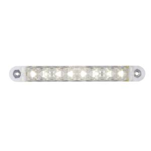 UNITED PACIFIC - 36448 - TIRA DE LUCES LED 5" 8 BLANCAS CON CONEXIÓN DE 2 CABLES