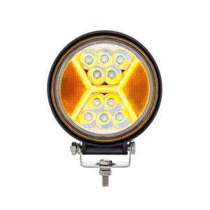 UNITED PACIFIC - 36454 - LUZ DE TRABAJO LED DE 24 ALTA POTENCIA DE 4.5" CON GUÍA DE LUZ ÁMBAR "X"