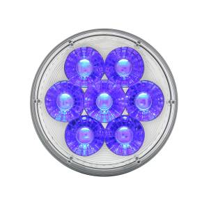 UNITED PACIFIC - UNITED PACIFIC - 36529 - LUZ FURY DOBLE REDONDA DE 14 LED DE 4" (PARADA, GIRO Y COLA) - LED ROJO Y AZUL/LENTE TRANSPARENTE - Image 3