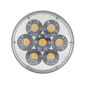 UNITED PACIFIC - UNITED PACIFIC - 36531 - LUZ FURY DOBLE REDONDA DE 14 LED DE 4" (SEÑAL DE GIRO) - LED ÁMBAR Y AZUL/LENTE TRANSPARENTE - Image 4