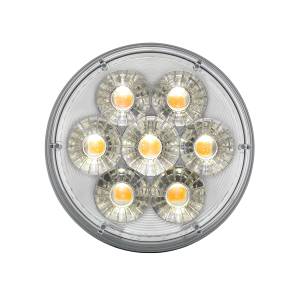 UNITED PACIFIC - UNITED PACIFIC - 36532 - LUZ FURY DOBLE REDONDA DE 14 LED DE 4" (SEÑAL DE GIRO) - LED ÁMBAR Y BLANCO/LENTE TRANSPARENTE - Image 3