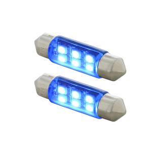 UNITED PACIFIC - UNITED PACIFIC - 36592 - BOMBILLA DE LUZ DE DOMO 6418/6461-36MM MICRO LED DE ALTA POTENCIA 6 SMD - AZUL (PAQUETE DE 2) - Image 3