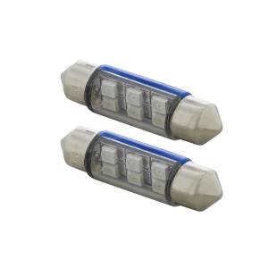 UNITED PACIFIC - UNITED PACIFIC - 36592 - BOMBILLA DE LUZ DE DOMO 6418/6461-36MM MICRO LED DE ALTA POTENCIA 6 SMD - AZUL (PAQUETE DE 2) - Image 4