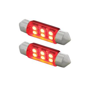 UNITED PACIFIC - UNITED PACIFIC - 36593 - BOMBILLA DE LUZ DE DOMO 6418/6461-36MM MICRO LED DE ALTA POTENCIA 6 SMD - ROJA (PAQUETE DE 2) - Image 3