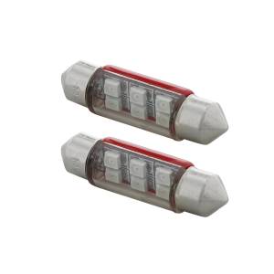 UNITED PACIFIC - UNITED PACIFIC - 36593 - BOMBILLA DE LUZ DE DOMO 6418/6461-36MM MICRO LED DE ALTA POTENCIA 6 SMD - ROJA (PAQUETE DE 2) - Image 4