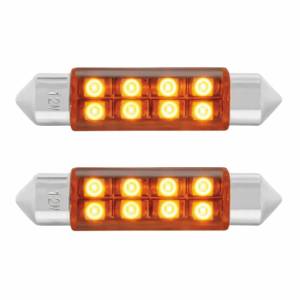 UNITED PACIFIC - 36595 - BOMBILLA DE LUZ DE DOMO 211-2 MICRO LED DE ALTA POTENCIA 8 SMD - ÁMBAR (PAQUETE DE 2)