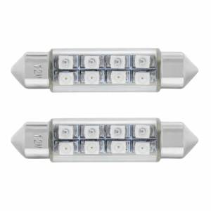 UNITED PACIFIC - UNITED PACIFIC - 36595 - BOMBILLA DE LUZ DE DOMO 211-2 MICRO LED DE ALTA POTENCIA 8 SMD - ÁMBAR (PAQUETE DE 2) - Image 2