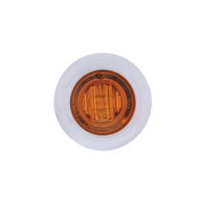 UNITED PACIFIC - UNITED PACIFIC - 36600 - MINI LUZ AUXILIAR/UTILIDAD DE 3/4" DE DOBLE FUNCIÓN DE 3 LED CON BISEL Y ARANDELA - LED ÁMBAR/LENTE ÁMBAR - Image 2