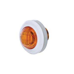 UNITED PACIFIC - UNITED PACIFIC - 36600 - MINI LUZ AUXILIAR/UTILIDAD DE 3/4" DE DOBLE FUNCIÓN DE 3 LED CON BISEL Y ARANDELA - LED ÁMBAR/LENTE ÁMBAR - Image 3