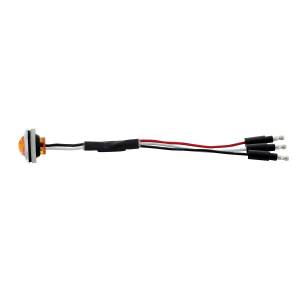 UNITED PACIFIC - UNITED PACIFIC - 36600 - MINI LUZ AUXILIAR/UTILIDAD DE 3/4" DE DOBLE FUNCIÓN DE 3 LED CON BISEL Y ARANDELA - LED ÁMBAR/LENTE ÁMBAR - Image 4