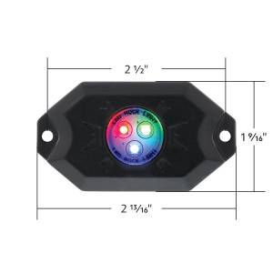 UNITED PACIFIC - UNITED PACIFIC - 36604 - KIT DE 4 PIEZAS DE LUZ DE ROCA LED RGB MULTICOLOR DE 500 LÚMENES - Image 8