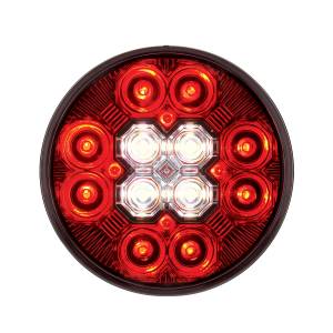 UNITED PACIFIC - UNITED PACIFIC - 36607 - LUZ COMBINADA REDONDA DE 4" CON 12 LED DE PARADA, GIRO Y TRASERA Y 16 LED DE RESPALDO - LED ROJO/LENTE ROJA - Image 3