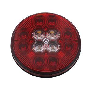 UNITED PACIFIC - UNITED PACIFIC - 36607 - LUZ COMBINADA REDONDA DE 4" CON 12 LED DE PARADA, GIRO Y TRASERA Y 16 LED DE RESPALDO - LED ROJO/LENTE ROJA - Image 5