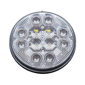 UNITED PACIFIC - UNITED PACIFIC - 36608 - LUZ COMBINADA REDONDA DE 4" CON 12 LED DE FRENO, GIRO Y TRASERA Y 16 LED DE RESPALDO - LED ROJO/LENTE TRANSPARENTE - Image 5