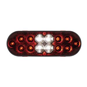 UNITED PACIFIC - UNITED PACIFIC - 36609 - COMBO DE LUZ OVALADA DE 6" CON 14 LED DE FRENO, GIRO Y TRASERA Y 16 LED DE RESPALDO - LED ROJO/LENTE ROJA - Image 3
