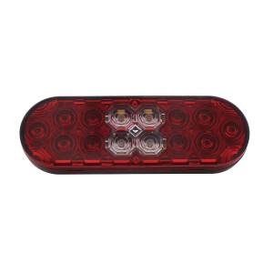 UNITED PACIFIC - UNITED PACIFIC - 36609 - COMBO DE LUZ OVALADA DE 6" CON 14 LED DE FRENO, GIRO Y TRASERA Y 16 LED DE RESPALDO - LED ROJO/LENTE ROJA - Image 5