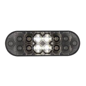 UNITED PACIFIC - UNITED PACIFIC - 36610 - COMBO DE LUCES OVALADAS DE 6" CON 14 LED DE FRENO, GIRO Y TRASERA Y 16 LED DE RESPALDO - LED ROJO/LENTE TRANSPARENTE - Image 2