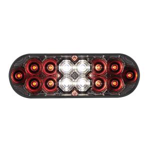 UNITED PACIFIC - UNITED PACIFIC - 36610 - COMBO DE LUCES OVALADAS DE 6" CON 14 LED DE FRENO, GIRO Y TRASERA Y 16 LED DE RESPALDO - LED ROJO/LENTE TRANSPARENTE - Image 3