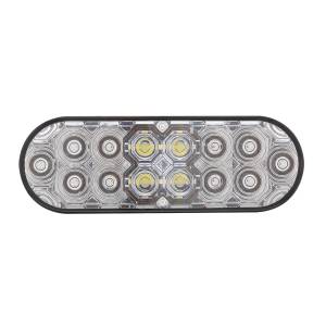 UNITED PACIFIC - UNITED PACIFIC - 36610 - COMBO DE LUCES OVALADAS DE 6" CON 14 LED DE FRENO, GIRO Y TRASERA Y 16 LED DE RESPALDO - LED ROJO/LENTE TRANSPARENTE - Image 4