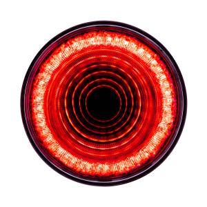 UNITED PACIFIC - 36652 - LUZ DE ESPEJO REDONDA DE 24 LED DE 4" (PARADA, GIRO Y TRASERA) - LED ROJO/LEENTE ROJA