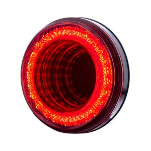 UNITED PACIFIC - UNITED PACIFIC - 36652 - LUZ DE ESPEJO REDONDA DE 24 LED DE 4" (PARADA, GIRO Y TRASERA) - LED ROJO/LEENTE ROJA - Image 3