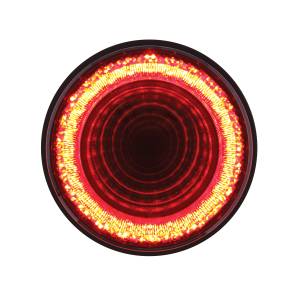 UNITED PACIFIC - 36652B - LUZ DE ESPEJO REDONDA DE 24 LED DE 4" (PARADA, GIRO Y TRASERA) - LED ROJO/LEENTE ROJA (A GRANEL)