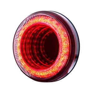 UNITED PACIFIC - UNITED PACIFIC - 36654 - LUZ DE ESPEJO REDONDA DE 4" DE 24 LED (PARADA, GIRO Y TRASERA) - LED ROJA/LENTE TRANSPARENTE - Image 3