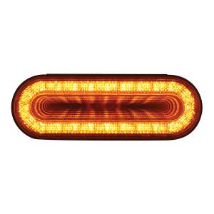 UNITED PACIFIC - 36657 - LUZ DE ESPEJO OVALADA DE 24 LED DE 6" (SEÑAL DE GIRO) - LED ÁMBAR/LEENTE ÁMBAR