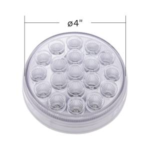 UNITED PACIFIC - UNITED PACIFIC - 36722 - LUZ FURY DOBLE REDONDA DE 19 LED DE 4" (PARADA, GIRO, COLA) CON LUZ DE ADVERTENCIA - LED ROJO Y ÁMBAR/LENTE TRANSPARENTE - Image 12