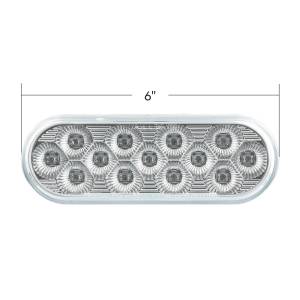 UNITED PACIFIC - UNITED PACIFIC - 36723 - LUZ FURY DOBLE OVALADA DE 13 LED DE 6" (PARADA, GIRO Y TRASERA) CON LUZ DE ADVERTENCIA - LED ROJO Y ÁMBAR/LENTE TRANSPARENTE - Image 12